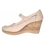 Marimea 37 Pantofi dama cu platforma din piele naturala Bej P9154BEJ